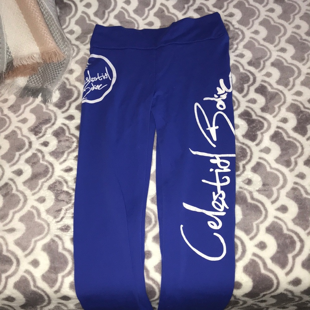 Blue celestial bodiez leggings